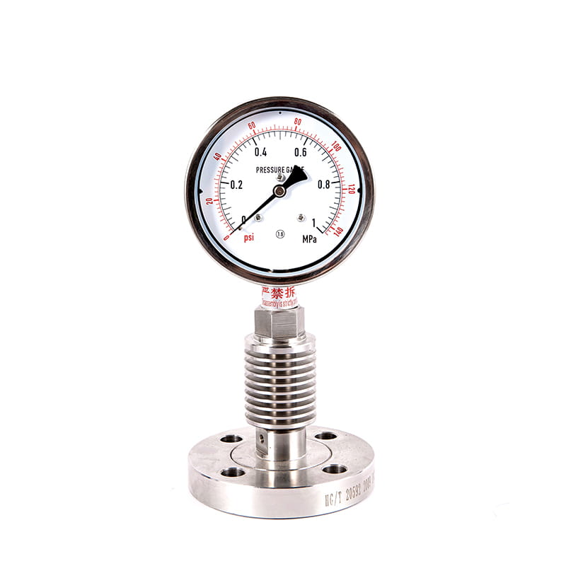 Sê-ri Y-M Tất cả các đồng hồ đo áp suất vô trùng Vệ sinh Thép bằng thép không gỉ